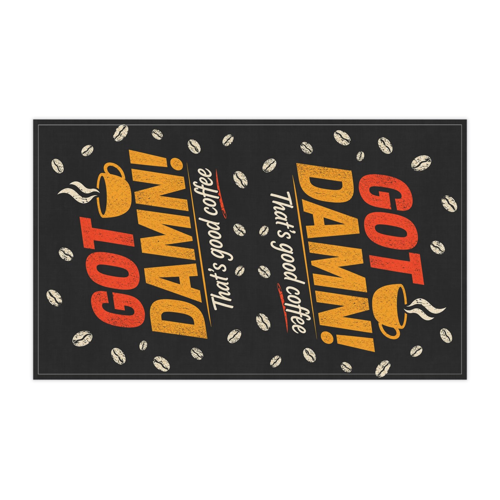 Got Damn! That's Good Coffee Towel — Vintage Coffee Kitchen Towel - Image 3
