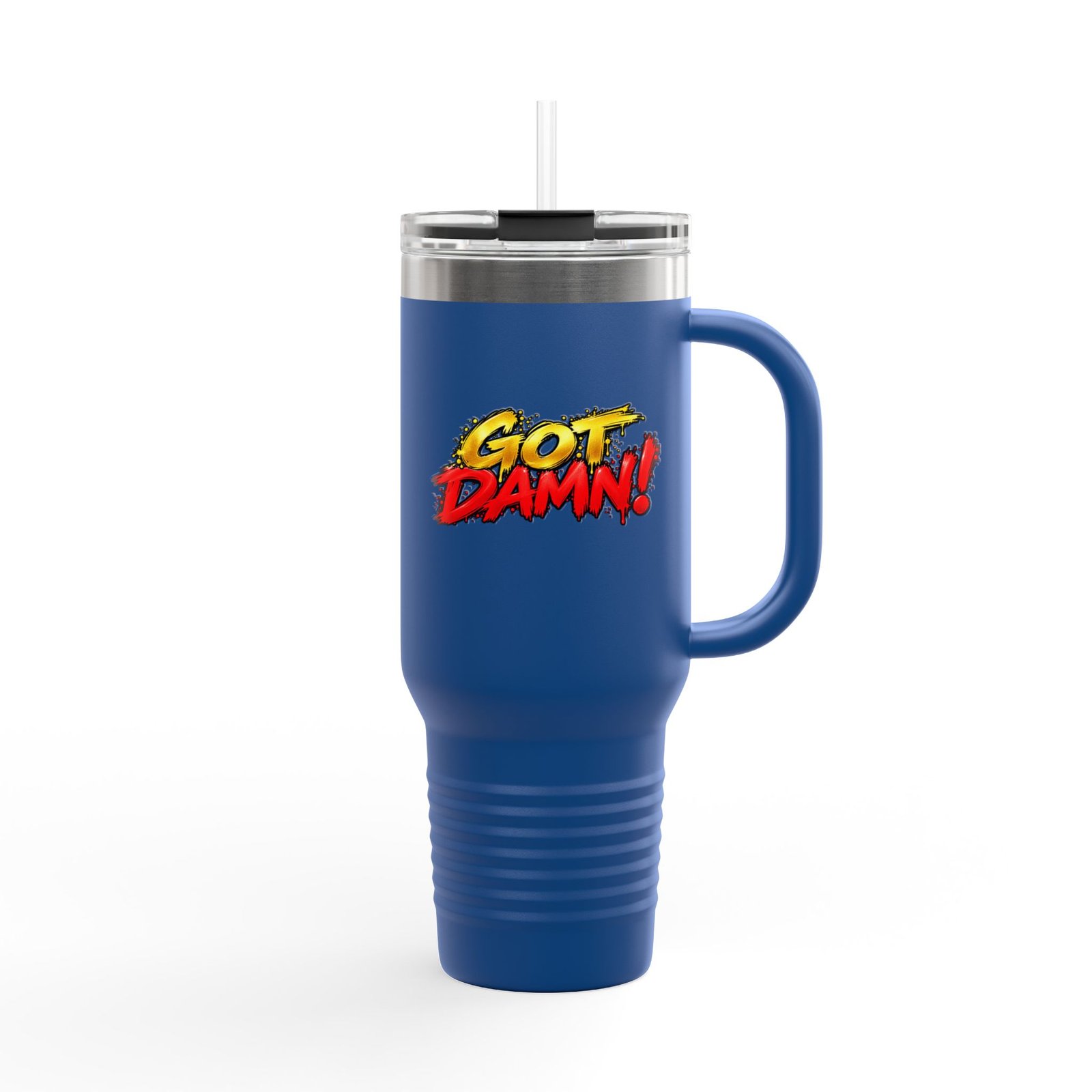 Got Damn! 40oz Insulated Travel Mug — Large Stainless Steel Tumbler with Lid & Straw - Image 26