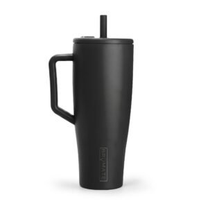 40oz Insulated Tumbler with Handle & Lid — Engravable Stainless Travel Mug