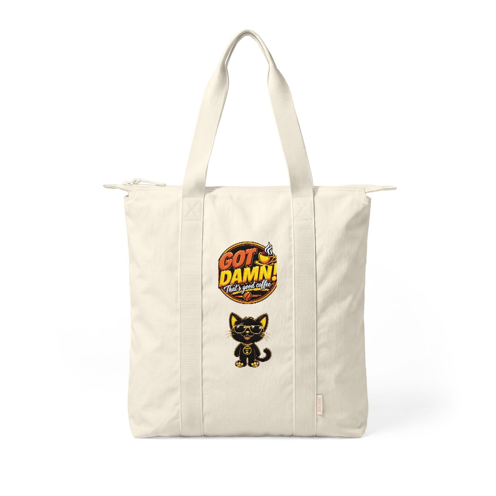 Cat Dammit Graphic Carry-All Tote Bag - Image 5