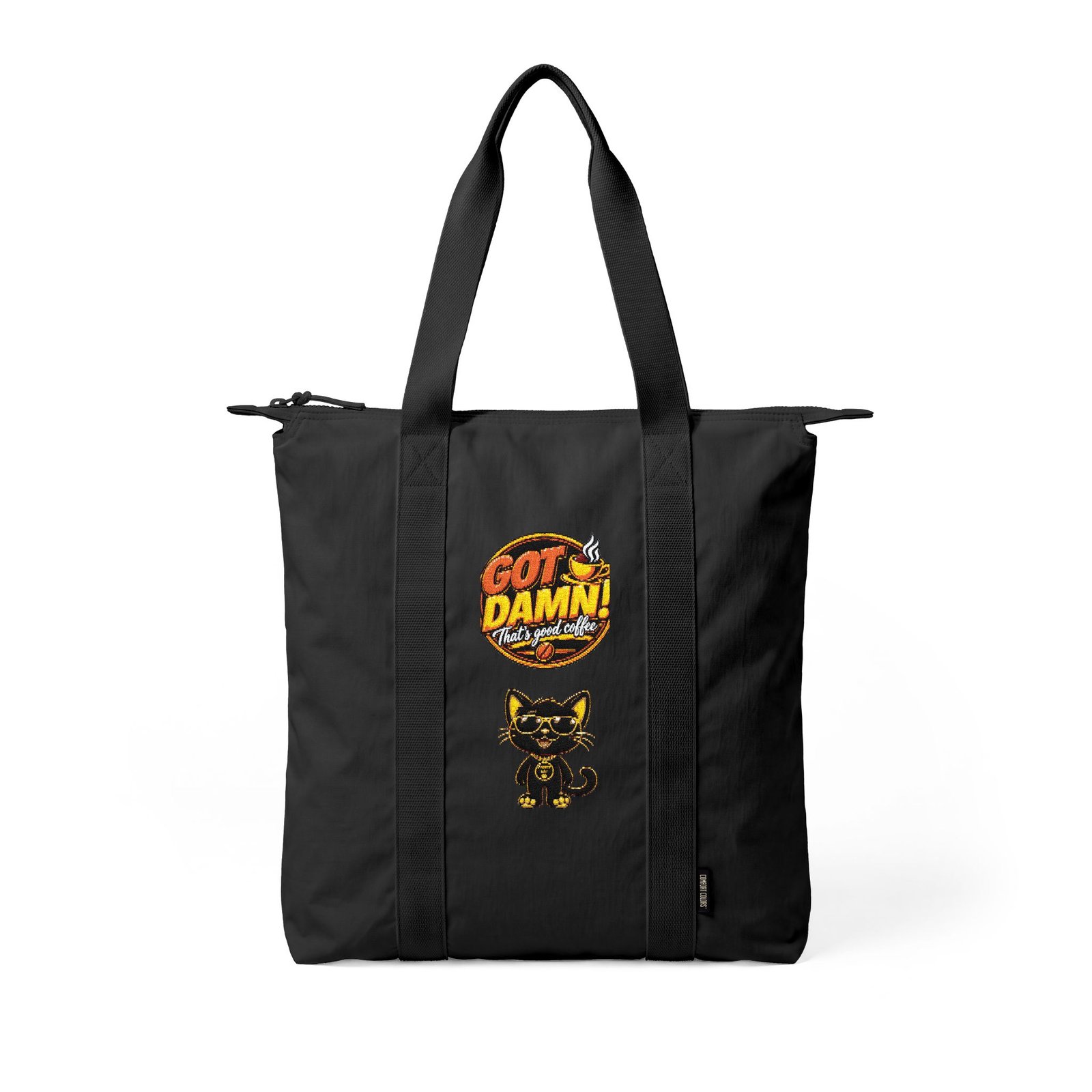 Cat Dammit Graphic Carry-All Tote Bag - Image 3